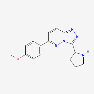 6-(4-Methoxyphenyl)-3-(pyrrolidin-2-yl)-[1,2,4]triazolo[4,3-b]pyridazine