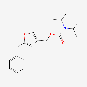 molecular formula C19H25NO3 B11783564 3-Furanmethanol, 5-benzyl-, diisopropylcarbamate CAS No. 18877-91-3