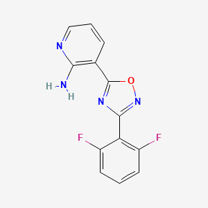 3-(3-(2,6-Difluorophenyl)-1,2,4-oxadiazol-5-yl)pyridin-2-amine