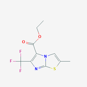 Ethyl 2-methyl-6-(trifluoromethyl)imidazo[2,1-b]thiazole-5-carboxylate