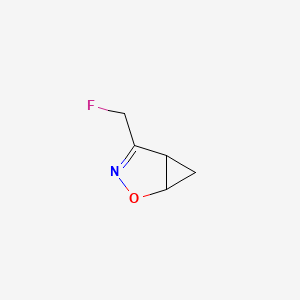 molecular formula C5H6FNO B11783630 4-(Fluoromethyl)-2-oxa-3-azabicyclo[3.1.0]hex-3-ene 