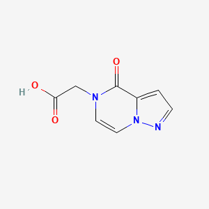 molecular formula C8H7N3O3 B11783678 2-(4-Oxopyrazolo[1,5-a]pyrazin-5(4H)-yl)acetic acid 