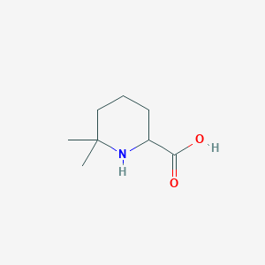 molecular formula C8H15NO2 B11783719 6,6-Dimethylpiperidine-2-carboxylic acid 