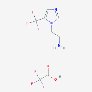 2-(5-(Trifluoromethyl)-1H-imidazol-1-yl)ethanamine 2,2,2-trifluoroacetate