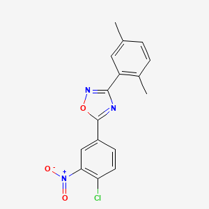 5-(4-Chloro-3-nitrophenyl)-3-(2,5-dimethylphenyl)-1,2,4-oxadiazole