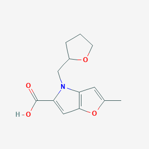 2-Methyl-4-((tetrahydrofuran-2-yl)methyl)-4H-furo[3,2-b]pyrrole-5-carboxylic acid