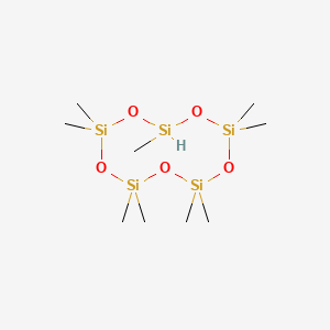 molecular formula C9H28O5Si5 B11783834 2,2,4,4,6,6,8,8,10-Nonamethyl-1,3,5,7,9,2,4,6,8,10-pentoxapentasilecane CAS No. 17519-27-6