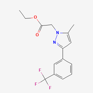 Ethyl 2-(5-methyl-3-(3-(trifluoromethyl)phenyl)-1H-pyrazol-1-YL)acetate