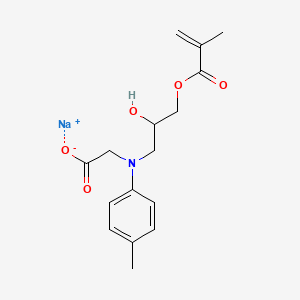 Glycine, N-2-hydroxy-3-(2-methyl-1-oxo-2-propenyl)oxypropyl-N-(4-methylphenyl)-, monosodium salt