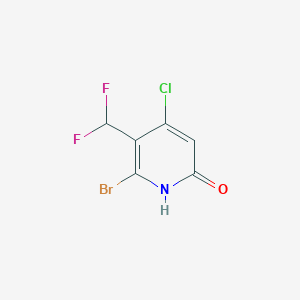 6-Bromo-4-chloro-5-(difluoromethyl)pyridin-2-ol