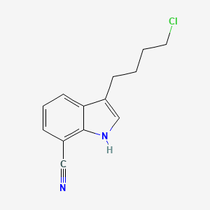 3-(4-Chlorobutyl)-1H-indole-7-carbonitrile