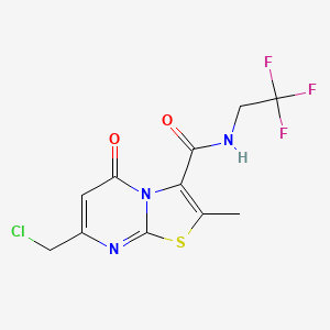 7-(Chloromethyl)-2-methyl-5-oxo-N-(2,2,2-trifluoroethyl)-5H-thiazolo[3,2-a]pyrimidine-3-carboxamide