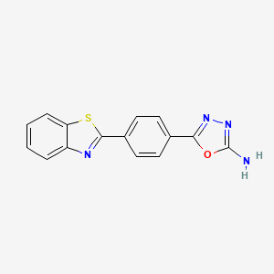 5-(4-(Benzo[d]thiazol-2-yl)phenyl)-1,3,4-oxadiazol-2-amine