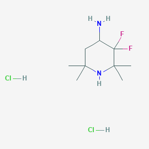 3,3-Difluoro-2,2,6,6-tetramethylpiperidin-4-amine dihydrochloride