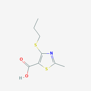 2-Methyl-4-(propylthio)thiazole-5-carboxylic acid