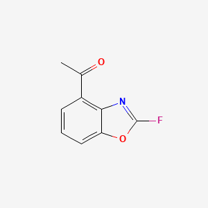 molecular formula C9H6FNO2 B11784173 1-(2-Fluorobenzo[d]oxazol-4-yl)ethanone 