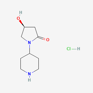 (S)-4-Hydroxy-1-(piperidin-4-yl)pyrrolidin-2-one hydrochloride