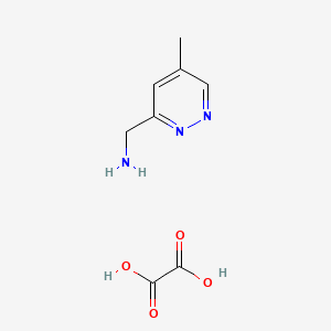 molecular formula C8H11N3O4 B11784210 (5-Methylpyridazin-3-yl)methanamine oxalate 