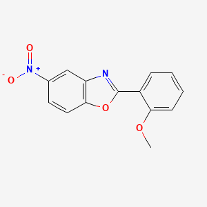 molecular formula C14H10N2O4 B11784224 2-(2-Methoxyphenyl)-5-nitrobenzo[d]oxazole 