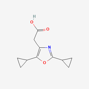 2-(2,5-Dicyclopropyloxazol-4-yl)aceticacid