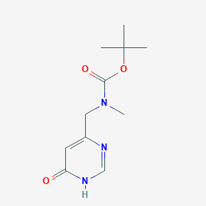 molecular formula C11H17N3O3 B11784257 tert-Butyl ((6-hydroxypyrimidin-4-yl)methyl)(methyl)carbamate 