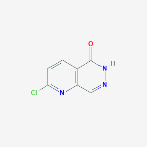 molecular formula C7H4ClN3O B11784261 2-Chloropyrido[2,3-d]pyridazin-5(6H)-one 