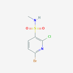 6-Bromo-2-chloro-N-methylpyridine-3-sulfonamide