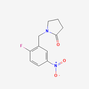 1-(2-Fluoro-5-nitrobenzyl)pyrrolidin-2-one