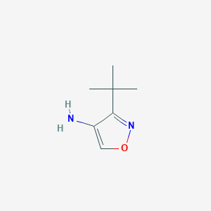 molecular formula C7H12N2O B11784319 3-(tert-Butyl)isoxazol-4-amine 