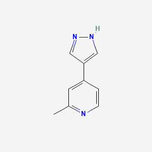 2-Methyl-4-(1H-pyrazol-4-yl)pyridine