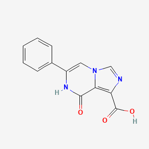 8-Oxo-6-phenyl-7,8-dihydroimidazo[1,5-a]pyrazine-1-carboxylic acid