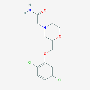 2-(2-((2,5-Dichlorophenoxy)methyl)morpholino)acetamide