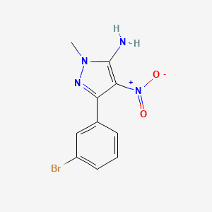 3-(3-Bromophenyl)-1-methyl-4-nitro-1H-pyrazol-5-amine