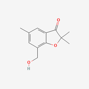 7-(Hydroxymethyl)-2,2,5-trimethylbenzofuran-3(2H)-one