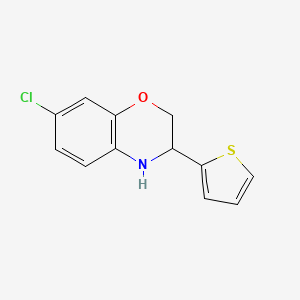 7-Chloro-3-(thiophen-2-yl)-3,4-dihydro-2H-benzo[b][1,4]oxazine