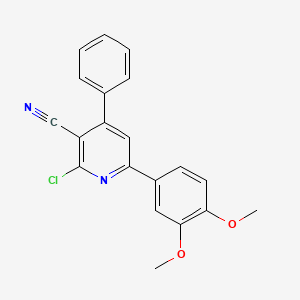 2-Chloro-6-(3,4-dimethoxyphenyl)-4-phenylnicotinonitrile