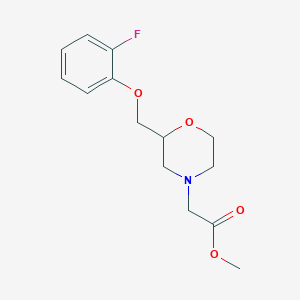 Methyl 2-(2-((2-fluorophenoxy)methyl)morpholino)acetate