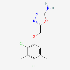 5-((2,4-Dichloro-3,5-dimethylphenoxy)methyl)-1,3,4-oxadiazol-2-amine