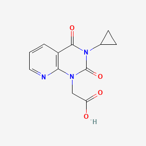 2-(3-Cyclopropyl-2,4-dioxo-3,4-dihydropyrido[2,3-d]pyrimidin-1(2H)-yl)acetic acid