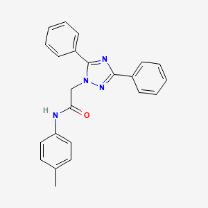 molecular formula C23H20N4O B11784583 2-(3,5-Diphenyl-1H-1,2,4-triazol-1-yl)-N-(p-tolyl)acetamide 