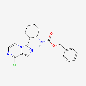 Benzyl (2-(8-chloroimidazo[1,5-a]pyrazin-3-yl)cyclohexyl)carbamate