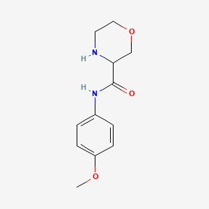 N-(4-methoxyphenyl)morpholine-3-carboxamide