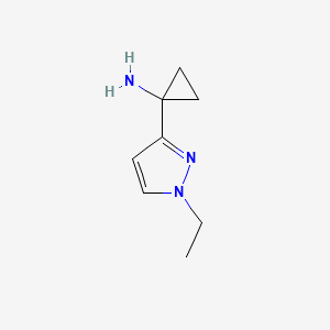 1-(1-Ethyl-1H-pyrazol-3-yl)cyclopropanamine