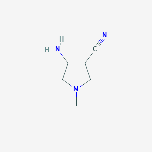 4-Amino-1-methyl-2,5-dihydro-1H-pyrrole-3-carbonitrile