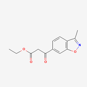 Ethyl 3-(3-methylbenzo[d]isoxazol-6-yl)-3-oxopropanoate