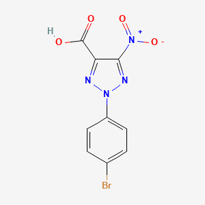 2-(4-Bromophenyl)-5-nitro-2H-1,2,3-triazole-4-carboxylic acid