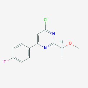 4-Chloro-6-(4-fluorophenyl)-2-(1-methoxyethyl)pyrimidine