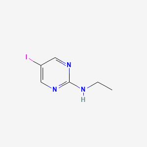 molecular formula C6H8IN3 B11784840 N-Ethyl-5-iodopyrimidin-2-amine 