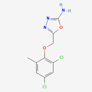 5-((2,4-Dichloro-6-methylphenoxy)methyl)-1,3,4-oxadiazol-2-amine