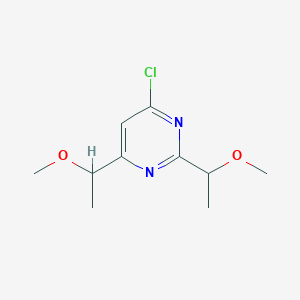 4-Chloro-2,6-bis(1-methoxyethyl)pyrimidine